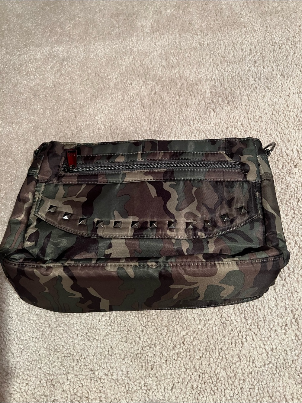 Lug Pacer Crossbody in Camo Green EUC
